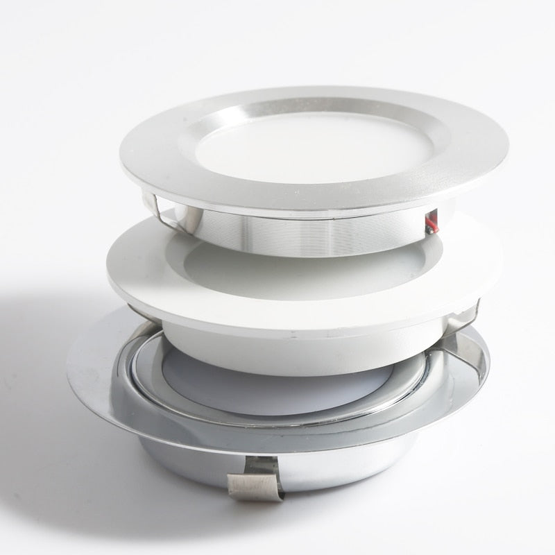 Stainless Steel 3W 5W 12V LED Ceiling Spot Light Slim 14mm 2inch Dining Kitchen Lighting for Cabinet Downlight Lamp