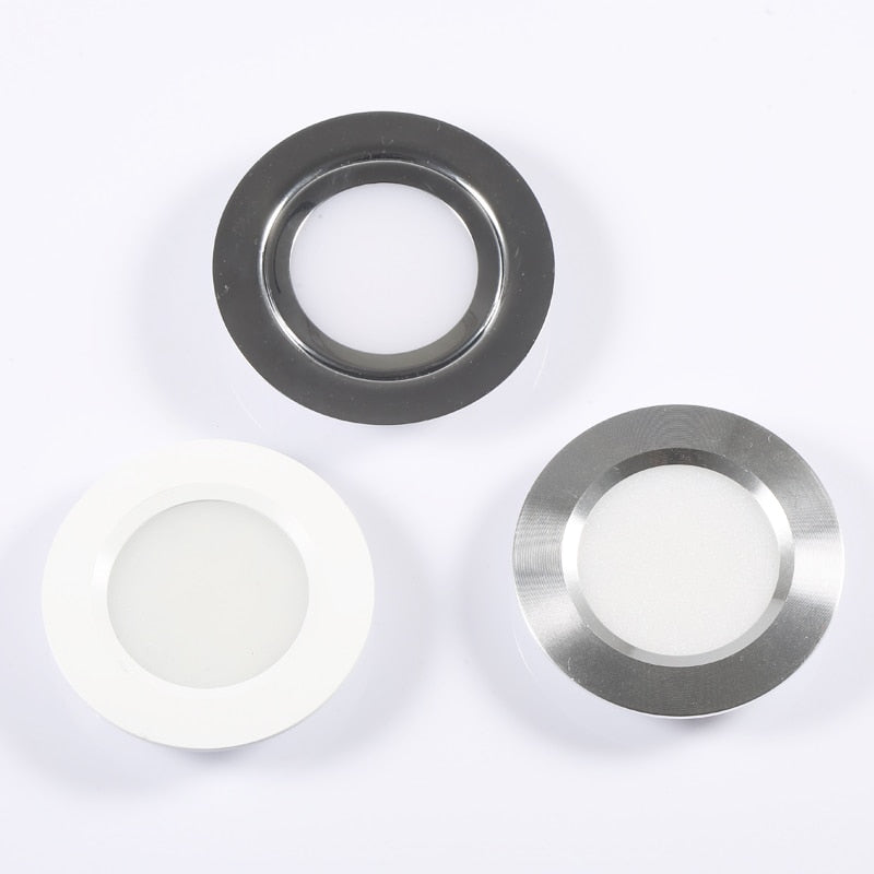 Stainless Steel 3W 5W 12V LED Ceiling Spot Light Slim 14mm 2inch Dining Kitchen Lighting for Cabinet Downlight Lamp