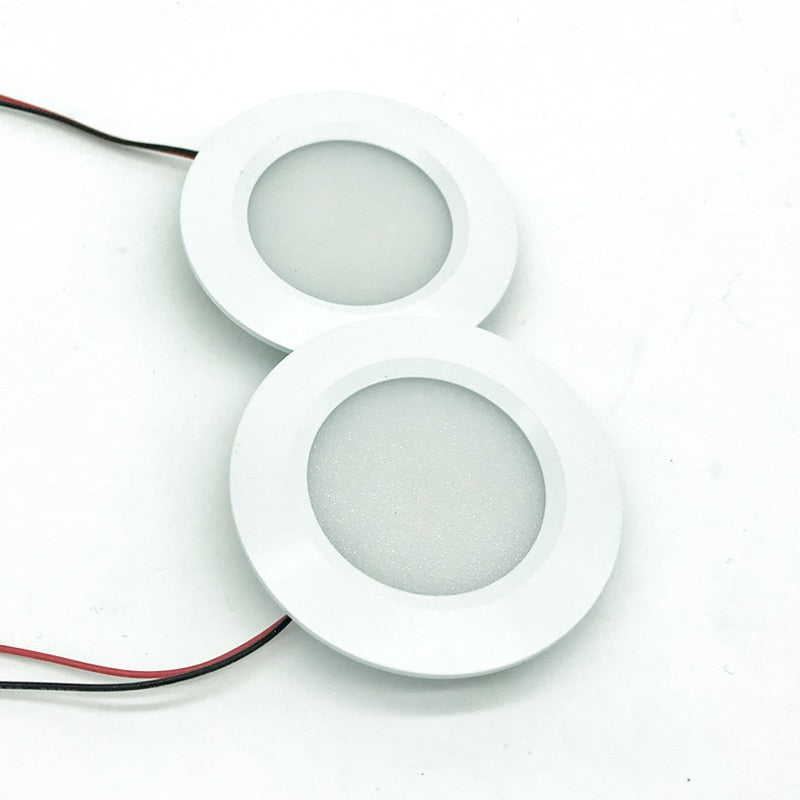 Stainless Steel 3W 5W 12V LED Ceiling Spot Light Slim 14mm 2inch Dining Kitchen Lighting for Cabinet Downlight Lamp