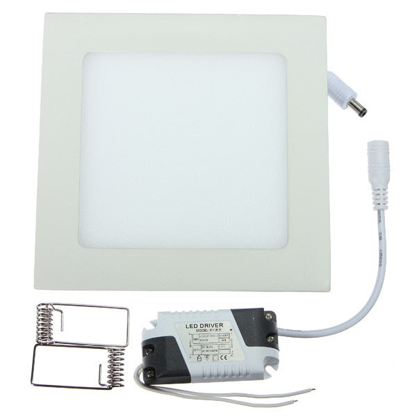 Ultra thin 3W 6W 9W 12W 15W 25W LED downlight Square LED panel / painel light 4000K bedroom luminaire Ceiling Recessed lamp