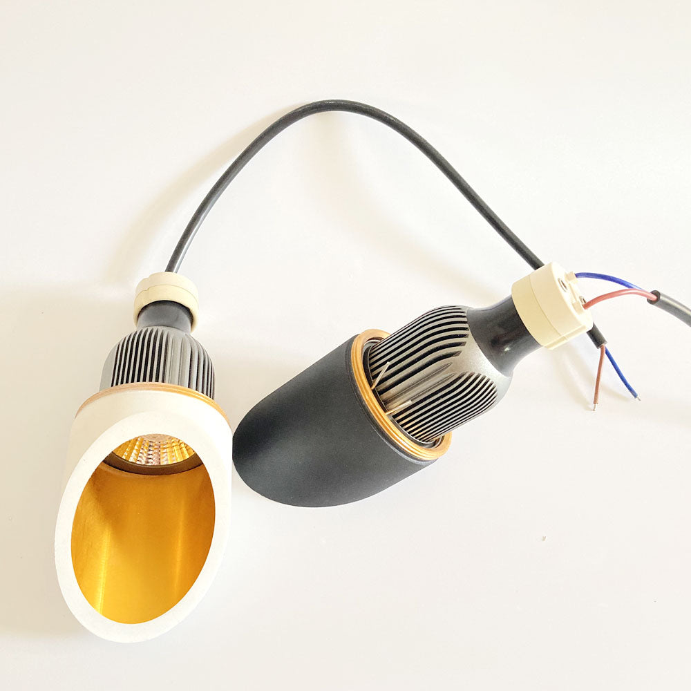 Tinlaibor LED Downlight Free bulb GU10 Downlights 7W spot light Kitchen Table Pipe Tube Lamp Dining Room Bar Counter Shop