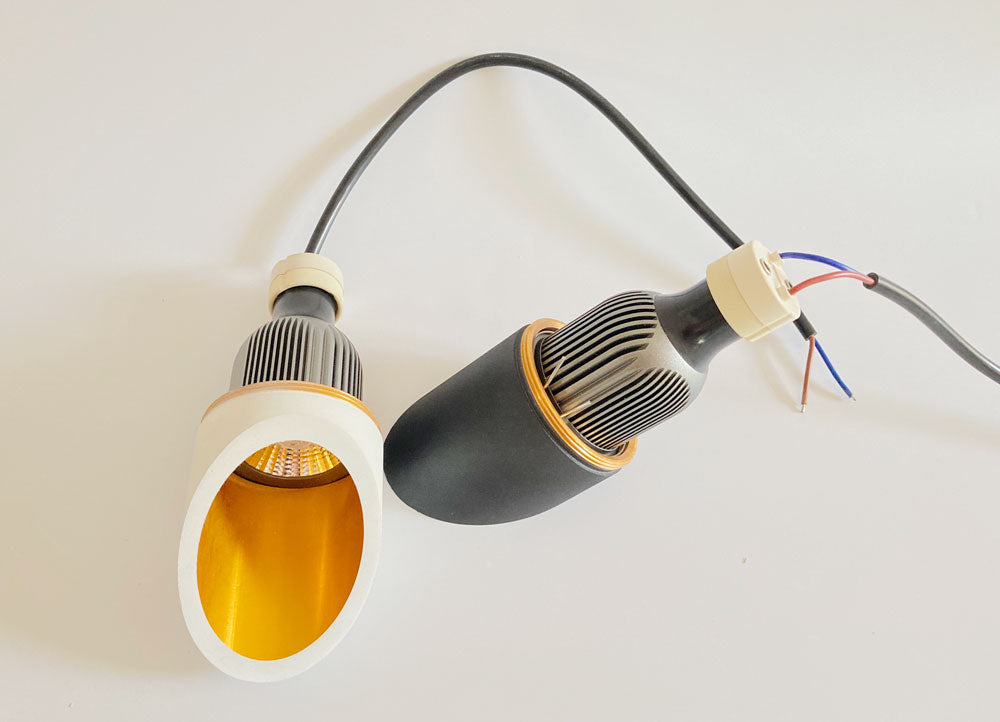 Tinlaibor LED Downlight Free bulb GU10 Downlights 7W spot light Kitchen Table Pipe Tube Lamp Dining Room Bar Counter Shop