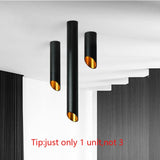 Tinlaibor LED Downlight Free bulb GU10 Downlights 7W spot light Kitchen Table Pipe Tube Lamp Dining Room Bar Counter Shop