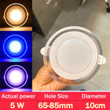 Dimmable Led Downlight Spot Light 20Pcs AC 85V-265V 5W 3 Color Led Ceiling Lamp Indoor Ceiling Light Recessed Down lamp Home