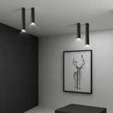 Nordic modern led ceiling lamp surface mounted spotlight circular long tube indoor aluminum downlight bar shop corridor lights