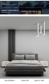 Nordic modern led ceiling lamp surface mounted spotlight circular long tube indoor aluminum downlight bar shop corridor lights