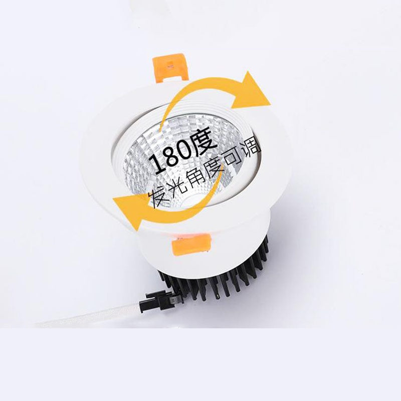 Dimbare Ronde Verzonken Led Downlights 5W 7W 9W 12W 15W 18W Cob Led Plafond lamp Spot Verlichting AC110-220V Led Binnenverlichti