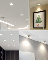 Dimbare Ronde Verzonken Led Downlights 5W 7W 9W 12W 15W 18W Cob Led Plafond lamp Spot Verlichting AC110-220V Led Binnenverlichti