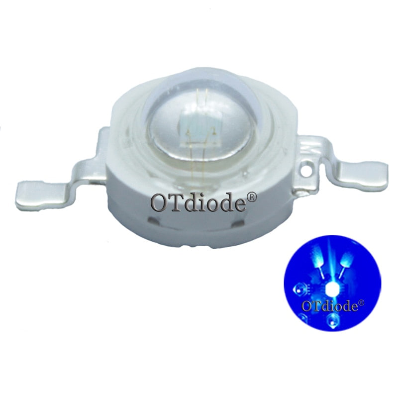 LED 3W 50pcs High Power Chip Light Beads Diode Cold Warm Neutral White 10000K Cyan Ice Blue For SpotLight Downlight Lamp Bulb