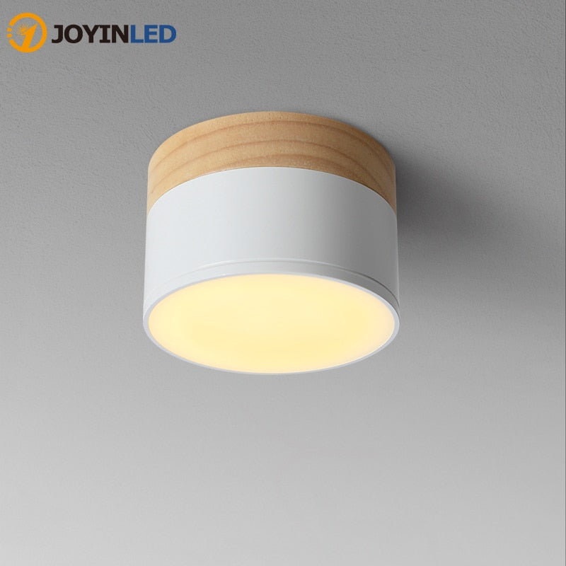 JOYINLED Led 5W Spot Light Modern Wood Living Light LED Downlight Wood Ceiling Spot Light For Ceiling Lamps Lighting Fixtures