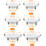 New Design LED Downlight 3W 5W 7W 9W 12W 15W 220V 240V Round LED Lamp Ceiling Light Indoor Lighting Bedroom Kitchen LED Lighting