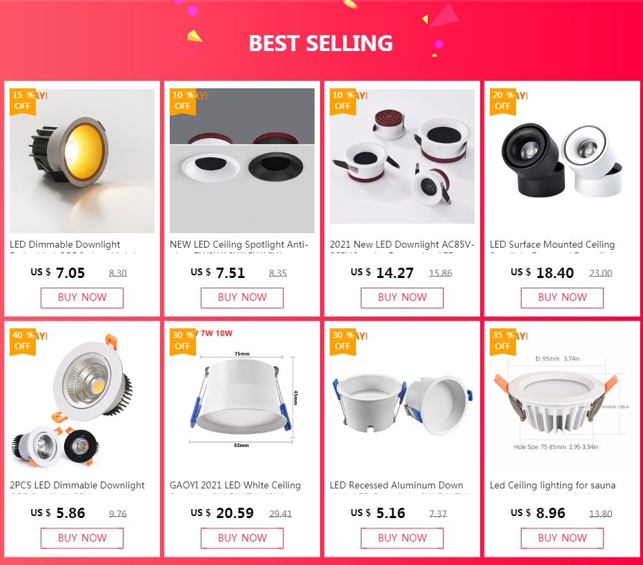 New Design LED Downlight 3W 5W 7W 9W 12W 15W 220V 240V Round LED Lamp Ceiling Light Indoor Lighting Bedroom Kitchen LED Lighting
