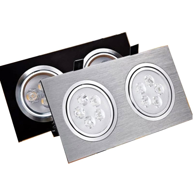 Square LED Down Light 3w 5w 7w 9w 12w 15w 18w LED Recessed Ceiling Lig ...