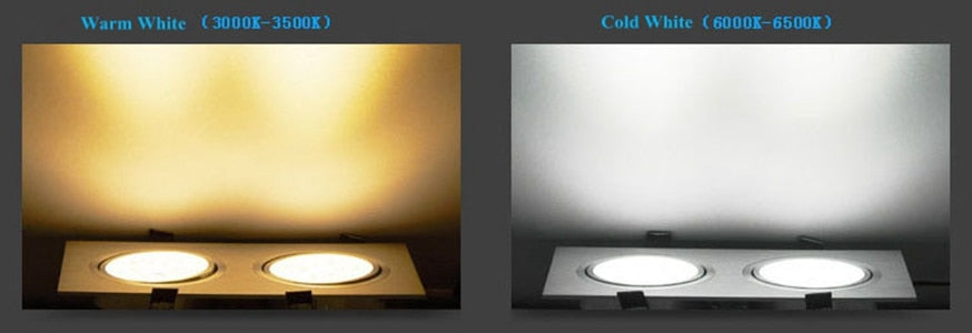 Square LED Down Light 3w 5w 7w 9w 12w 15w 18w LED Recessed Ceiling Light Lamp Downlight led Grille Spot Light