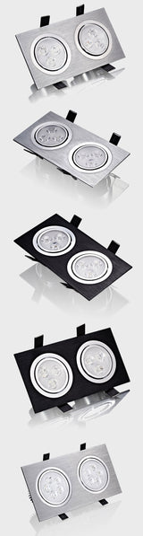 Square LED Down Light 3w 5w 7w 9w 12w 15w 18w LED Recessed Ceiling Light Lamp Downlight led Grille Spot Light