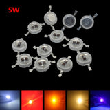 SMD High Power Lamp beads chip red blue green white LED Bulb for 25PCS LED 1W 3W 5W 3V 3W-18W Spotlight light Downlight