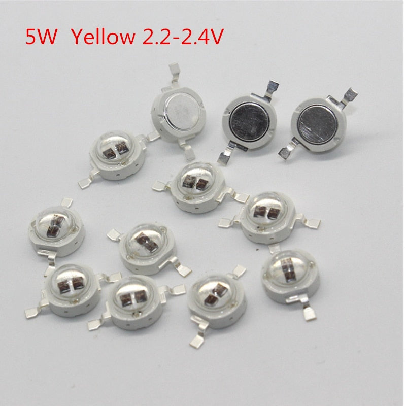 SMD High Power Lamp beads chip red blue green white LED Bulb for 25PCS LED 1W 3W 5W 3V 3W-18W Spotlight light Downlight