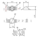 SMD High Power Lamp beads chip red blue green white LED Bulb for 25PCS LED 1W 3W 5W 3V 3W-18W Spotlight light Downlight
