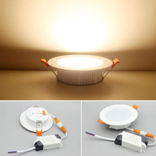 LED ultra-thin Downlight 3W 5W 7W 9W 12W 15W 18W 24W AC100-240V led Recessed Ceiling light slim panel lamp spotlight