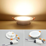 LED ultra-thin Downlight 3W 5W 7W 9W 12W 15W 18W 24W AC100-240V led Recessed Ceiling light slim panel lamp spotlight