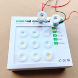 Square OR round IP65 Mini 1W LED Downlight Outdoor Garden Bathroom Corridor Ceiling Spot Bulb Light Sauna Lighting CE