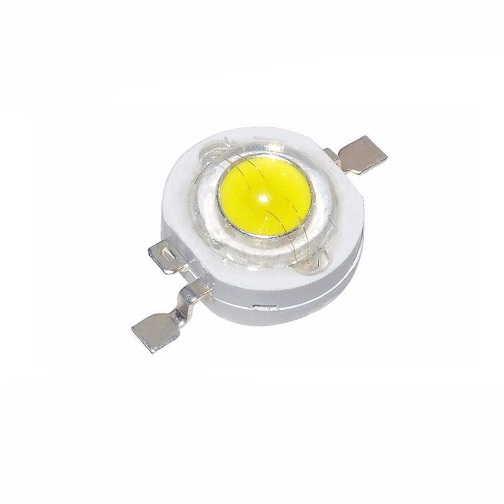 Real Full Watt 1W 3W 10/100/1000PCSHigh Power LED lamp Beads SMD 110-120LM LED Chip For DIY Spot Light Downlight Lamp Bulb