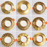 European Luxury 5W Copper COB led Downlight Smallpox Embedded Vintage Pure Copper LED Spotlight for Livingroom Hotel Corridor