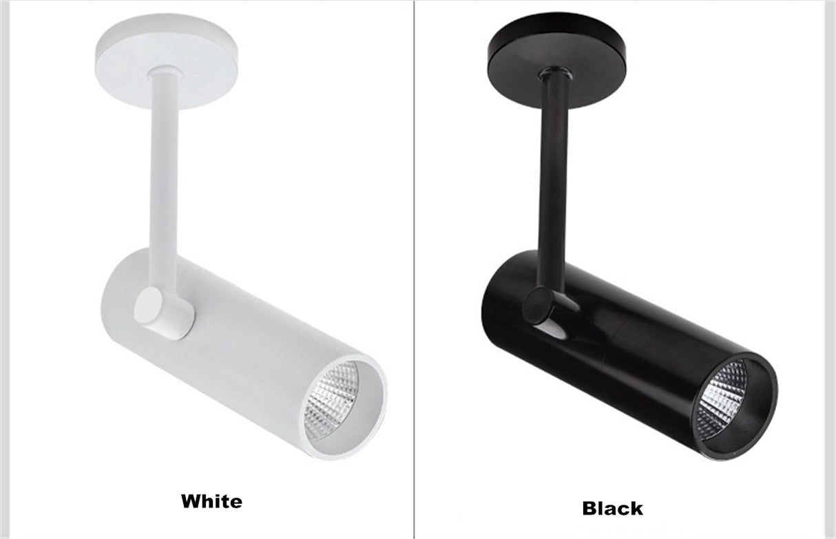 Downlight spotlight LED rotating surface installation COB 3w 5w 7w 10W 12W art background wall ceiling lamp spot light family store