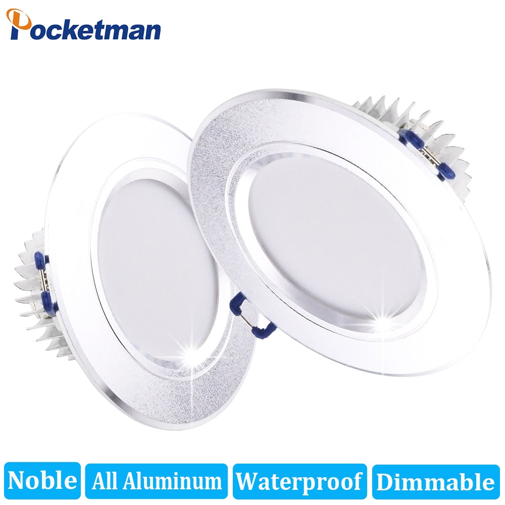 Dimmable LED Downlight Round Recessed Lamp 9W 220V 230V 240V Led Bulb Bedroom Kitchen Indoor LED Spot Lighting z35