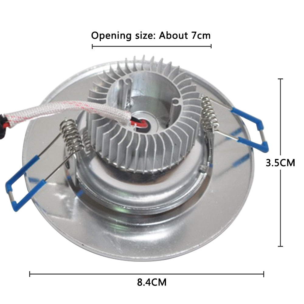 Dimmable LED Downlight Round Recessed Lamp 9W 220V 230V 240V Led Bulb Bedroom Kitchen Indoor LED Spot Lighting z35