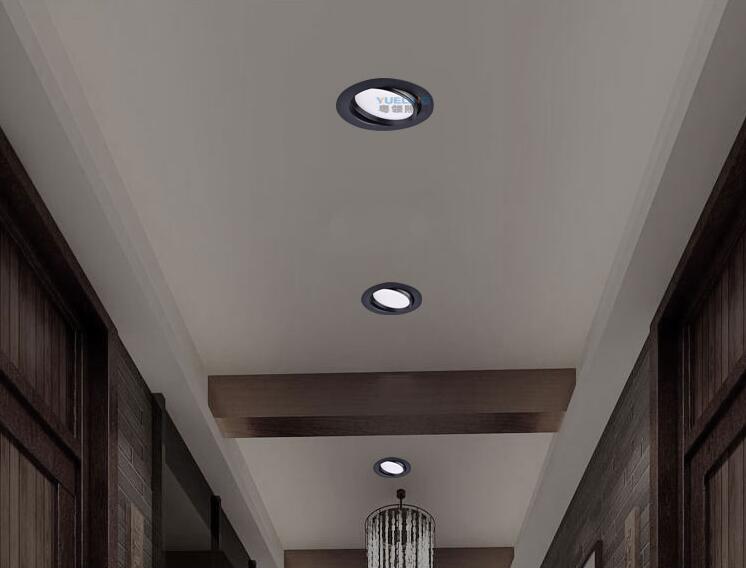 Dimmable recessed LED Downlights Angle Adjustable COB Ceiling Lamp Spot Lights 7w 9w 12w 15w18w Rotating LED downlight AC85-265V