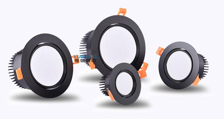 Dimmable recessed LED Downlights Angle Adjustable COB Ceiling Lamp Spot Lights 7w 9w 12w 15w18w Rotating LED downlight AC85-265V