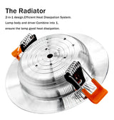 DBF Ultra Bright Silver Round LED Downlight 3W 5W 7W 9W 12W Aluminum Driverless SMD 2835 LED Ceiling Recessed Spot Light AC220V