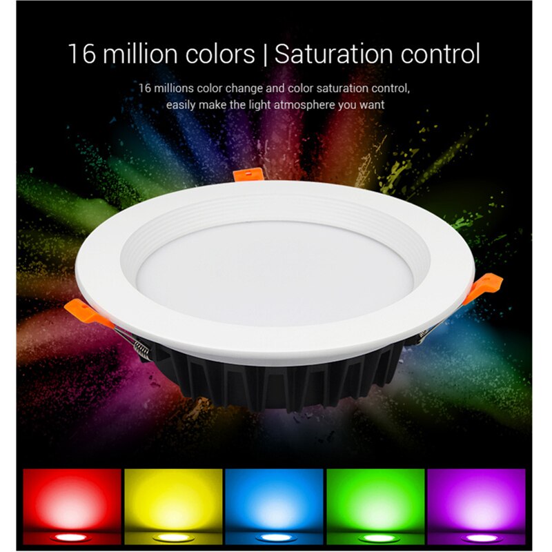 MiBoxer 6W 9W 12W 15W 18W 25W RGB+CCT LED Downlight Ceiling Spotlight FUT060 061 062 063 064 065 066 068 Indoor Panel lighting