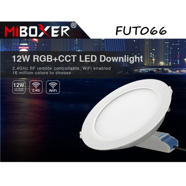 MiBoxer 6W 9W 12W 15W 18W 25W RGB+CCT LED Downlight Ceiling Spotlight FUT060 061 062 063 064 065 066 068 Indoor Panel lighting