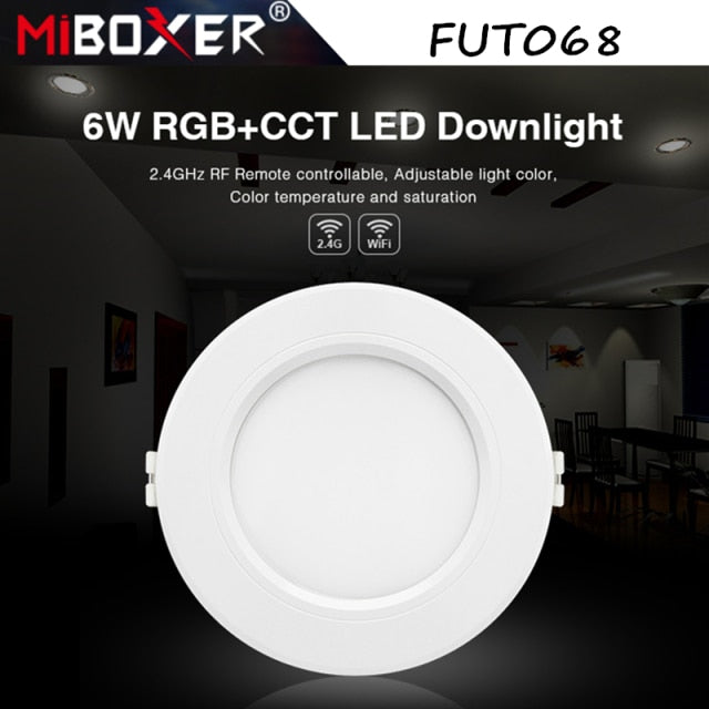 MiBoxer 6W 9W 12W 15W 18W 25W RGB+CCT LED Downlight Ceiling Spotlight FUT060 061 062 063 064 065 066 068 Indoor Panel lighting