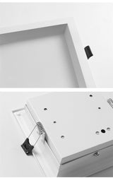 Square Downlight Embedded LED Ultra-thin Hole Light Ceiling Grille Bold Light 12W 15W 18W 24W