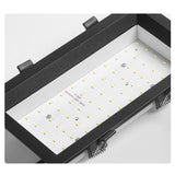Square Downlight Embedded LED Ultra-thin Hole Light Ceiling Grille Bold Light 12W 15W 18W 24W