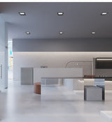 Square Downlight Embedded LED Ultra-thin Hole Light Ceiling Grille Bold Light 12W 15W 18W 24W