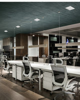 Square Downlight Embedded LED Ultra-thin Hole Light Ceiling Grille Bold Light 12W 15W 18W 24W