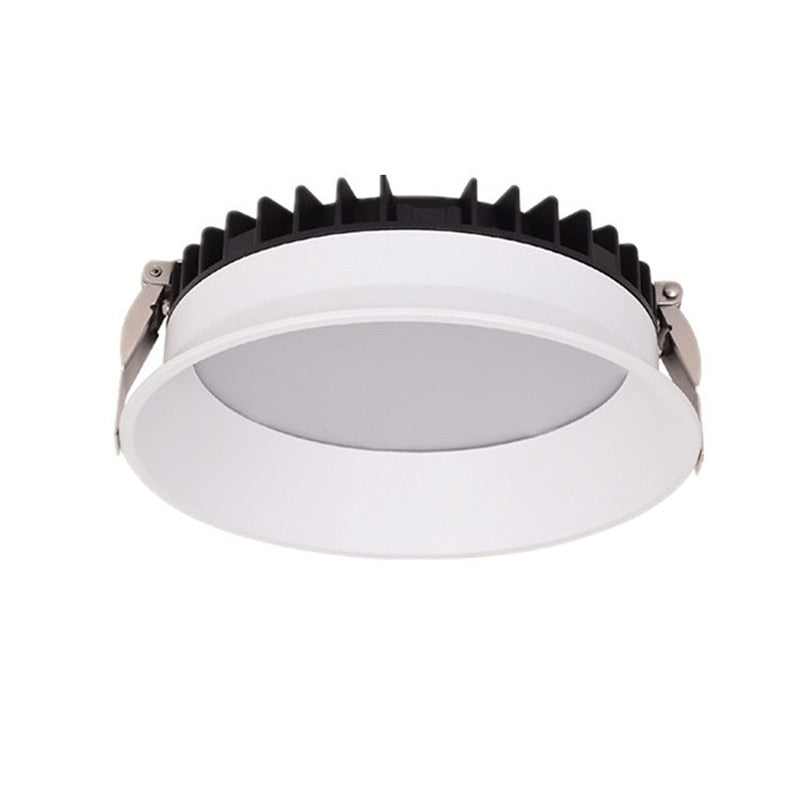Frameless 3 Light Temperature Anti Glare Recessed Downlight 7W 10W 12W 15W 24W Round LED Ceiling Spot Light Pic Background