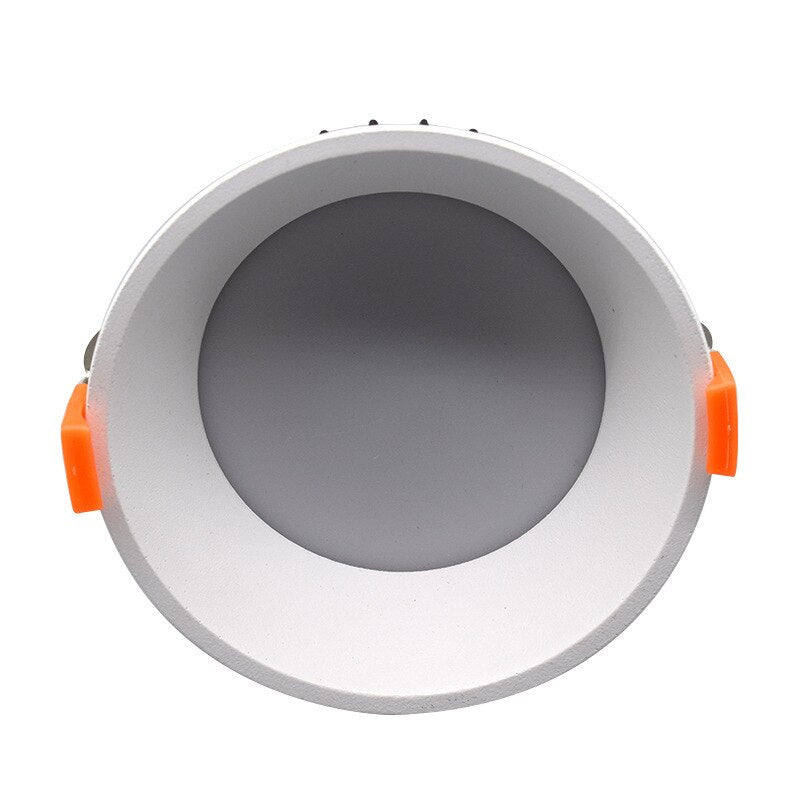 Frameless 3 Light Temperature Anti Glare Recessed Downlight 7W 10W 12W 15W 24W Round LED Ceiling Spot Light Pic Background
