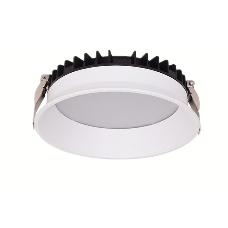 Frameless 3 Light Temperature Anti Glare Recessed Downlight 7W 10W 12W 15W 24W Round LED Ceiling Spot Light Pic Background