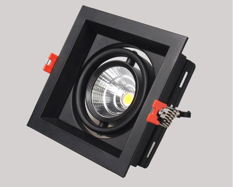 Black white Super Bright Recessed square LED Dimmable Downlight COB 10w 20W  LED Spot light LED decoration Ceiling Lamp