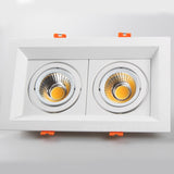 Black white Super Bright Recessed square LED Dimmable Downlight COB 10w 20W  LED Spot light LED decoration Ceiling Lamp