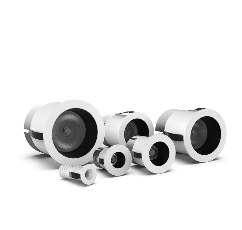 Mini LED Downlight 5W 7W 10W COB Spotlight 24° Dimmable AC 85-265V Recessed Ceiling Lamp Anti-glare light 4000K