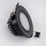 Dimmable Anti fog Black Led downlight bulbs COB Ceiling Spot Light 3w 5w 7w 12w 85-265V ceiling recessed Lights Indoor Lighting