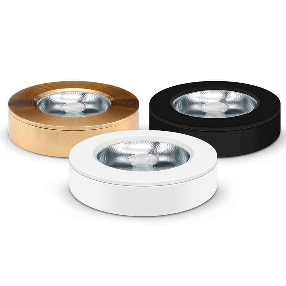 New Ultra Thin Cabinet Light Surface Mounted Led Downlight Indoor Home Ceiling Led Lamp 3W 5W 7W 10W AC220V Living Room Lighting