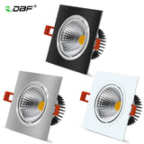 Dimmable LED Downlight Ceiling 7W 9W 12W 15W Led Bulb Bedroom Kitchen Indoor LED Spot Lights Square ceiling recessed Lights