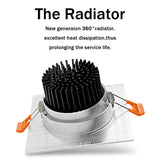 Dimmable LED Downlight Ceiling 7W 9W 12W 15W Led Bulb Bedroom Kitchen Indoor LED Spot Lights Square ceiling recessed Lights